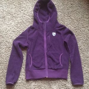 American Eagle purple full zip fleece